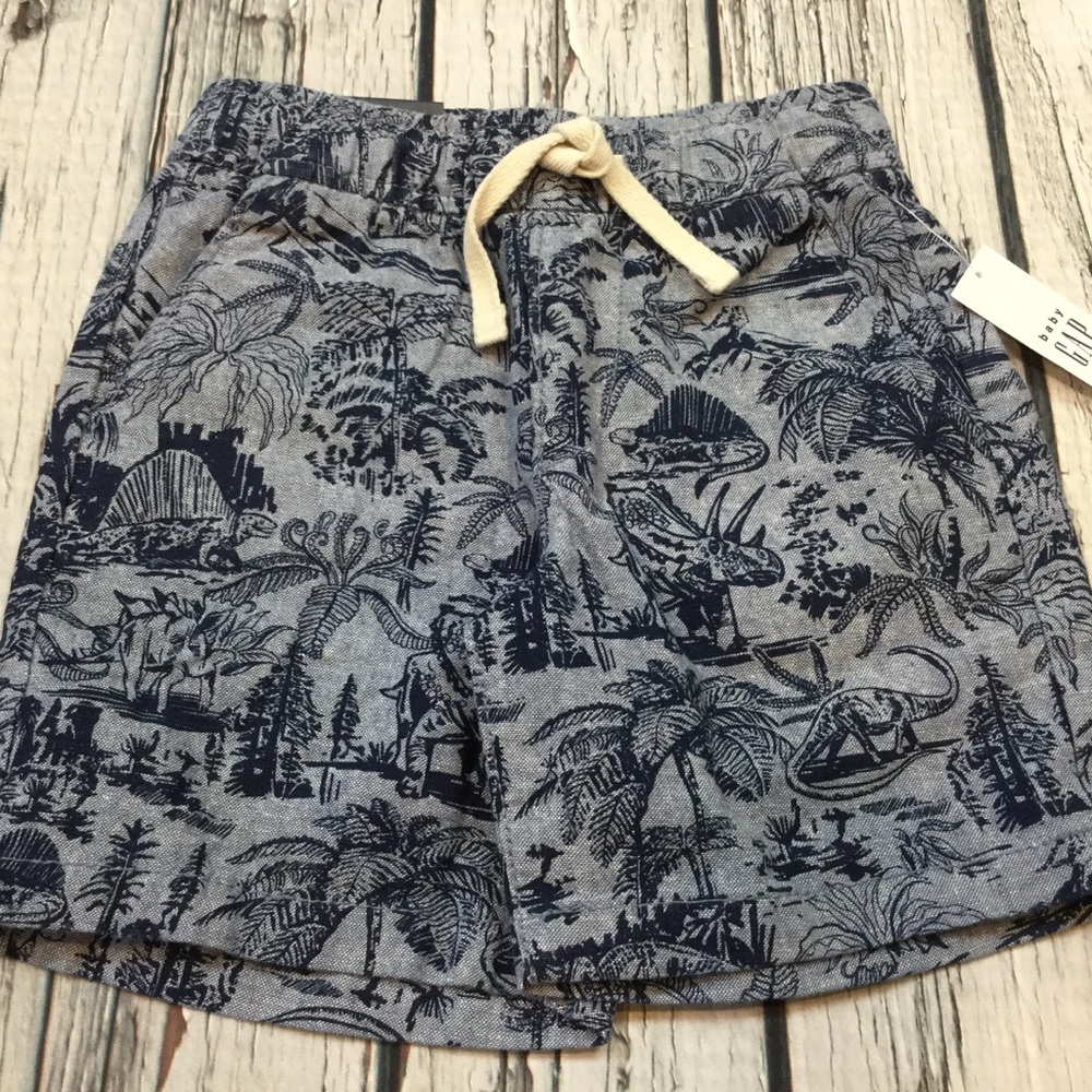 Gap Boys 2T Tropical Dinosaur Shorts Outfit. NWT - Picture 4 of 6